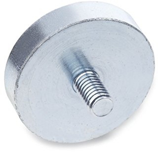 Ganter Normelemente | Haltemagnete mit Außengewinde - GN 50.3-ND-25-M6 | Neodym, Eisen, Bor | 1 Stück