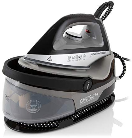 Tower T22006 CeraGlide Steam Generator Iron with Ceramic Soleplate, 2700 W, 1.5 Litre, Black