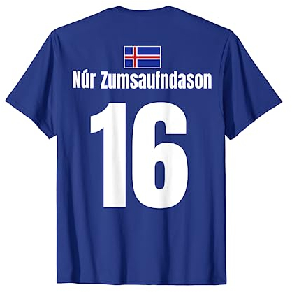 Isländische Namen Fußball Island Sauf Trikot Mallorca T-Shirt