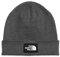 THE NORTH FACE Dock Worker Recycled Beanie, TNF Dark Grey Heather, OS