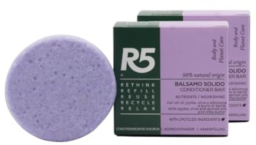 R5-2 x feste Haarspülung - 98% Inhaltsstoffe natürlichen Ursprungs - mit Olivenöl, Jojoba- und Aprikosenkernöl