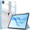 FINTIE Custodia per iPad Pro 12.9 (6a Generazione 2022) - [Built-in Pencil Holder] Antiurto Sottile Case Posteriore Trasparente Cover per iPad Pro 12.9 2021/2020/2018, Cielo Blu