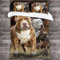 JGTQ Bettwäsche Bettbezug Set 135x200cm Amerikanischer Bully Pitbull Atmungsaktiv mit 2 Kissenbezug und Reißverschluss Hypoallergen Mikrofaser für Erwachsene Kind