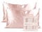 Kitsch Kissenbezug aus 100% Satin mit Reißverschluss, weicher als Seidenkissenbezug für Haar und Haut, kühlender Kissenbezug, Satin-Kissenbezug (Standard/Queen (2er-Pack), Blush)