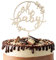 BETESSIN Oh Baby Kuchen Topper Holz Kuchenstecker für Shower, Geburt, Babyparty, Gender Reveal Partydeko
