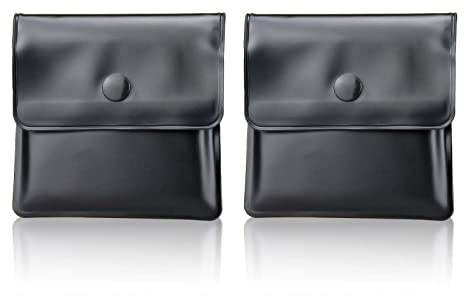 ZZLBZN 2 Pcs Portable Pocket Ashtrays, Portable Cigarette Ash Portable Compact and Fireproof Pocket Ashtrays Smell Proof Bag Cigarette Case Accessories Litter Tray
