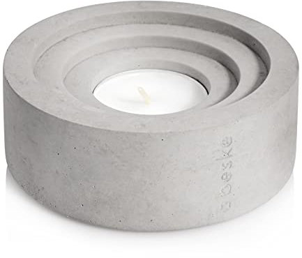 Teelichthalter 'Circum' der Beske-Manufaktur (Ø10cm, h4cm), hochwertigste Verarbeitung, 100% Handarbeit Made in Germany (1 x Circum)