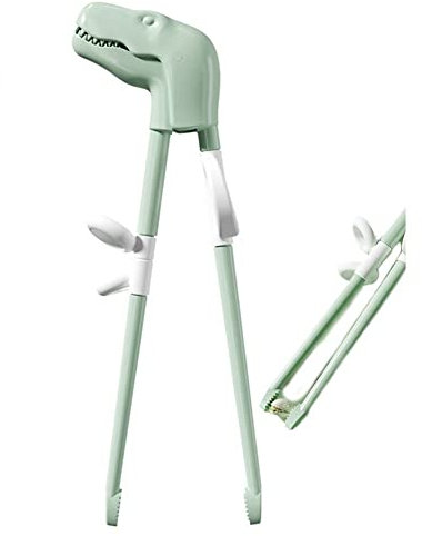 Bemvp Chopsticks De Entrenamiento De Dinosaurios Chopsticks Chinos De Entrenamiento Reutilizable con Asistente para Niños Principiante