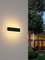 LED Lange Wandlampe Villa Wandlampe Villa Porch Wandlampe Außen IP65 Wasserdicht Wandleuchten Schwarz Lange Lichtleiste Aluminium Aussen Wandlampe Acryl Warmes Licht Gartenleuchte-20CM,Warmes Licht