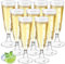 Lot de 60 flûtes à champagne en plastique - 150 ml - Réutilisables - Pour mariage, anniversaire, réception de champagne