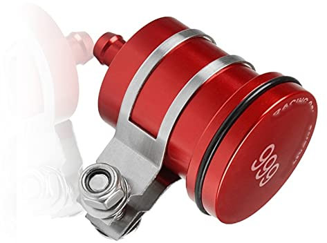 Moto Accessori Moto Serbatoio Fluido Freno Posteriore Frizione Serbatoio Fluido Olio Coperchio della Tazza per Ducati 999 999S 999R 749 749S 749R 2003 2004 2005 2006 (Color : Rot)