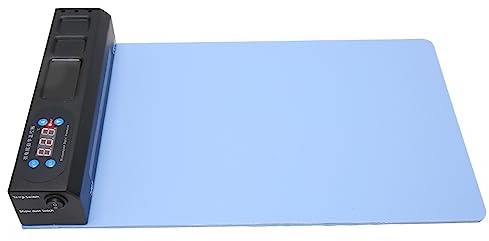 Tapis Chauffant Compatible avec IPad IPhone Smartphone, Séparateur D'écran LCD pour Téléphone avec Contrôle de la Température Douce, 3 Emplacements, 3 Encoches avec Lampe LED (Prise UE)