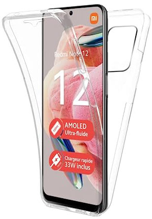 AURSTORE Coque Etui pour XIAOMI Redmi Note 12 5G (Non pour 4G) & POCO X5,Protection intégrale Avant + Arrière en Rigide, Housse Etui Pochette Tactile Protection 360 degré - Antichoc…