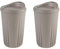 APS 67552 Mehrwegbecher Set To Go, 2 Becher + 2 Deckel, 400 ml, Polypropylen, mokka