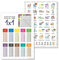 PuK Krämmer GmbH Poster Set „Kleines 1x1 + ABC“ DIN A2 | Lernposter für Kinder | Kinderzimmer Deko ABC 1x1 | schreiben rechnen lernen | Geschenk Kinder Geburtstag Einschulung (1x1 + ABC Set (DIN A2))
