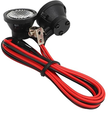 Alomejor 2 LED-Scheinwerfer, RC-Car-Universalscheinwerfer, Stabile Leistung für 1/10 RC-Modell-Crawler-Autos