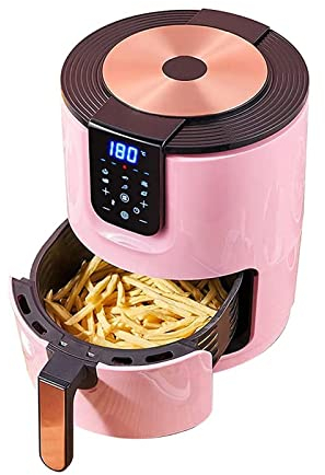 FLOWFX Friteuse à air, friteuse à air sans Huile à écran Tactile, Machine à Frites 3,5 L/3 QT, friteuse à air Intelligente 1400 W, Four à friture Rapide (Rose) (Rose) Lofty Ambition