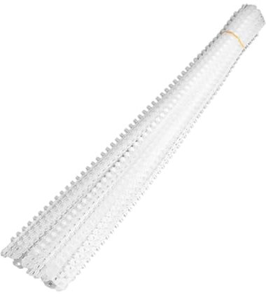 Milageto 20x Nastri a catena vuoti, Cintura a catena vuota per testata batch, Adattatore per macchina di alimentazione automatica dei chiodi per cartongesso, bianco