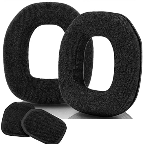 Astro A40 TR Ohrpolster, Ersatz-Ohrpolster für Astro A40TR A40 TR Gaming-Headset, Ohrpolster für Astro Gaming A40tr A50 A 50 Gen3 Mod Kit /A40tr Zubehör/Ohrpolster/Ohrmuscheln (schwarzes Velour)