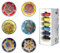 Elyese Kleine Keramik-Schalen, Dip-Schalen, 6er-Set, 75 ml, Sojasaucenschale, handgefertigte Charcuterie-Schalen, bunte Quetschschalen, spülmaschinen- und mikrowellengeeignet, Soßenschüsseln,, CB002