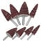 Gatuida 8pcs Abrasive Flap Wheels Sandpaper Grinding Heads Small Flap Wheels for Rotary Tools Replacement for Angle Grinder