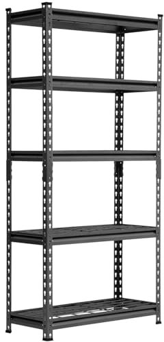 Rhino Racking - 5 Tier Heavy-Duty Boltless Wire Shelving Unit - 1000kg Load Capacity - 152 x 75 x30 cm