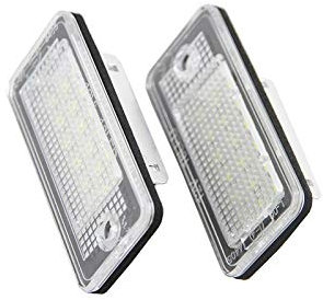 Kennzeichenbeleuchtung,Kennzeichenleuchte Kennzeichen Lichtkennzeichen Lampe für Audi A3 A4 S4 RS4 B6 B7 A6 RS6 S6 C6 A5 S5 2D Cabrio Q7 A8 S8 RS4 Avant