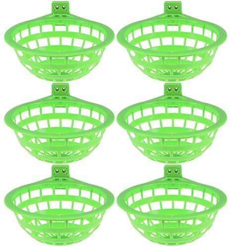 CORHAD Kanarien Nester Für Käfige Vogelnest Aus Kunststoff Hängendes Brutnest Für Finken Kleine Papageien Und Tauben Leicht Zu Befestigen 6Er Set 5.71 X 5.71 X 2.44 in