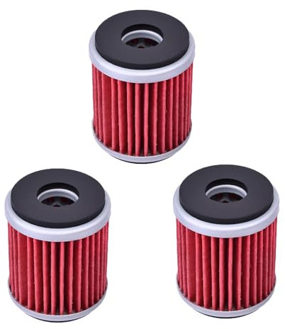 Kurihina Kompatibel mit 140 Ölfilter für Yamaha 250 YFZ450 YFZ450R YZ250F YZ250FX ABS WR250 F/R/X KN-140 WR450F YZ450F YZ450FX YZF-R125