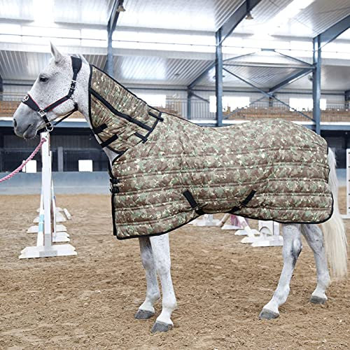 Winterdecke für Pferde, wasserdichte Fliegendecke für Pferde, wasserdichte, schwere Winterdecke für Pferde (Größe: 165 cm (65 Zoll))