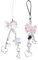 MYGLOAR Lot de 2 breloques Y2K mignonnes pour téléphone portable - Motif fraise-Papillon - Étoile - Accessoire pour la plupart des coques de téléphone portable - Porte-clés - Décoration caméra