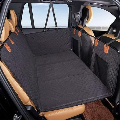 KNHCX Dog Car Seat Cover for Ford Fiesta Mk6 3 door,600D Fabric Pet Dog Hammock Dog Car Seat Cover with Hard Bottom With Mesh Window and Side Protection Easy Clean Car Travel Accessories,B