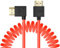 Uonecn HDMI 2.1-Kabel für Atomos Ninja V, Portkeys BM5, 48 Gbit/s 8K geflochtenes Spiralkabel für Sony A7iv, Z-CAM F6, Z-Cam E2 Pro Kameras, Rot, 30 cm - 50 cm