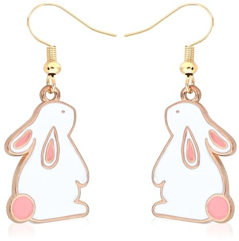 Damen Ohrringe Ostern, Niedlich Hasen Ohrringe für Mädchen, Hase Ohrringe für Damen, Ohrringe Mädchen Hase, Kinder Ohrringe Ostern, Ohrringe Hänger Damen, für Mädchen und Frauen Osterschmuck Geschenke