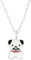 Monkimau Mops Kinder Premium Halskette 925 Silber | Hypoallergen Kinderohrringe | Mädchen Schmuck Geschenk Geschenkidee