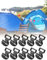Swsdee 10 Ganci per Tenda da Campeggio, Morsetti a C per Pali Fino a Ø 22 mm e Cinghie Larghe 24 mm, Clip a Gancio per Tenda da Esterno, Tenda da Sole, Tenda da Sole, telone, Clip per palo, Gancio