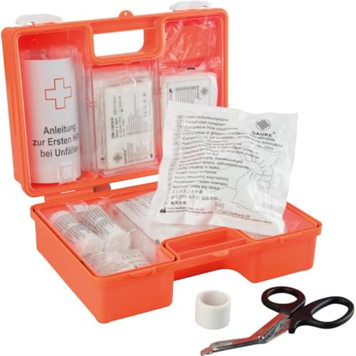 K.57 Erste-Hilfe-Station Classic, mit DIN 13157:2021 Koffer, Augenspülung, Pflasterspender, 940x475x1 mm