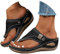 EMUKFD chunky sandals for women Wedge Flip Flops Wide Fit New Summer Non-Slip Beach Shoes Toe Post Slippers Orthopedic Anti-Slip Walking Sandals Arch Support Outdoor Thong Slides
