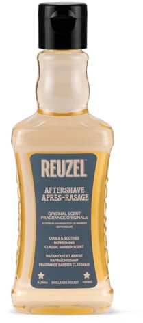 REUZEL Original Aftershave Splash for Men 200ml | Cooling and Soothing Post-Shave Lotion with Witch Hazel. Bergamot, Lavender, Neroli and Leather Scent. Vegan.