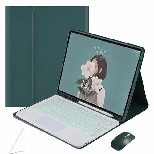 Custodia con tastiera per iPad 11th generazione A16 11 pollici 2025 / 10th generazione 2022, custodia sottile con tastiera staccabile Bluetooth con portamatite per iPad 11/10 Gen