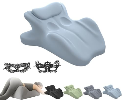 Generisch AngleX by Liebora, 27° Experience Pillow Often, Multifunctional Interaction Sex Pillow, Couples Deep Position Support for Couples for Easier and Painless Love (Blue)