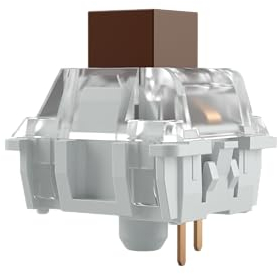 Glorious Gaming 120x Kailh Mechanische Tastaturschalter (Braun) - Taktil & Leise, 45g Auslösekraft, Wasser- & Staubdicht, 3-Pin-Anschluss, SMD-LED-kompatibel, Box-Stem-Design - Kailh Braun