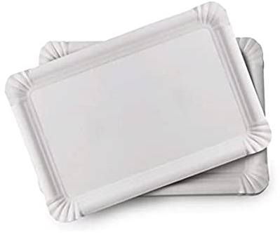 Sumicel Bandejas de cartón en Blanco 30 x 37 cm, Caja 200 Unidades