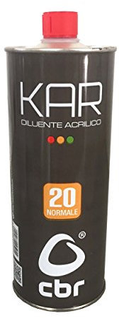 DILUENTE ACRILICO NORMALE PER CARROZZERIA KAR 20 PER DILUIZIONE SMALTI TRASPARENTI E FONDI 1 LITRO