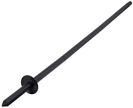 VOSS.garden Aufstellpfahl für Vogelhaus Skagen, Zeitloses Dänisches Design, zum Aufstellen von Vogelfutterstation, Metallaufstellpfahl schwarz, Vogelhausständer, Standfuß, 3-teilig