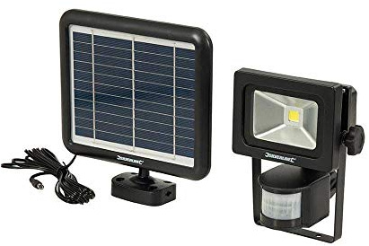 Silverline COB LED Solar-Powered PIR Floodlight