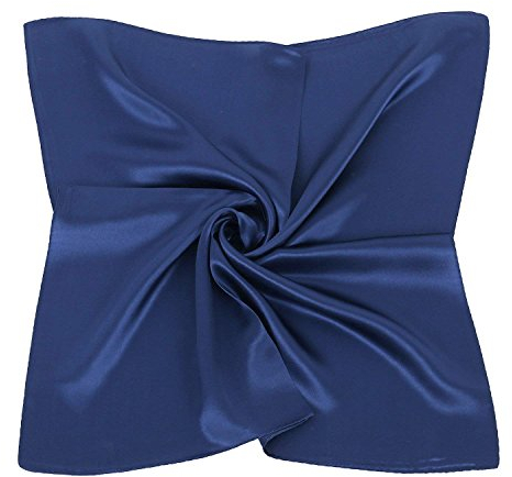 UK_Stone Herren Unifarben Bandana Halstuch 100% Seide Krawatte Anzug Taschenhandtuch Multifunktionstuch 50 * 50cm