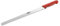 Coltello da pasticceria (acciaio inossidabile), lama ondulata unilaterale, con manico in plastica rossa, 36 cm