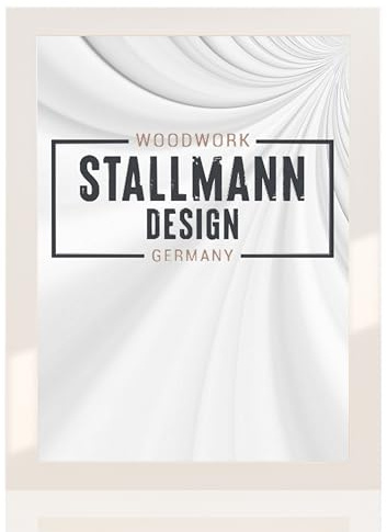 Stallmann Design 'New Modern' Bilderrahmen 61 x 91,5 cm (POSTERFORMAT) | Farbe: Weiß Glanz | eleganter Frame für Ihre Fotos und Motive
