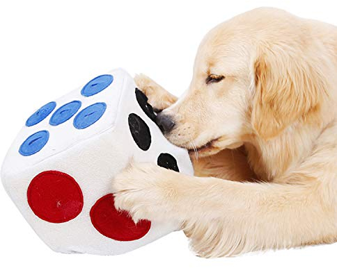 Boodtag Hund Intelligenzspielzeug Schnüffelteppich Würfel Hund Trainingsspielzeug Haustier Riechen Interaktives Spielzeug Kauspielzeug Leckere Matte Toy Nase Arbeit für Hund